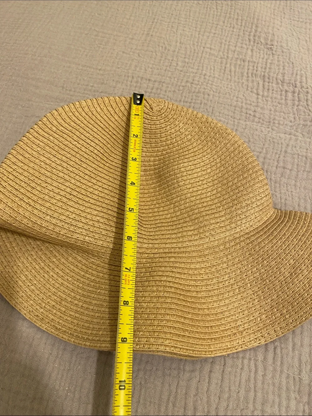 Madewell Tan Wide-Brim Straw Sun Hat. Size S/M